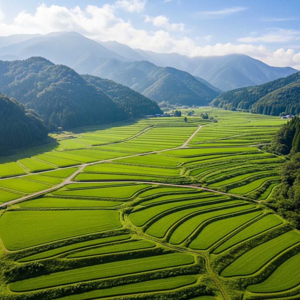 日本の田園風景